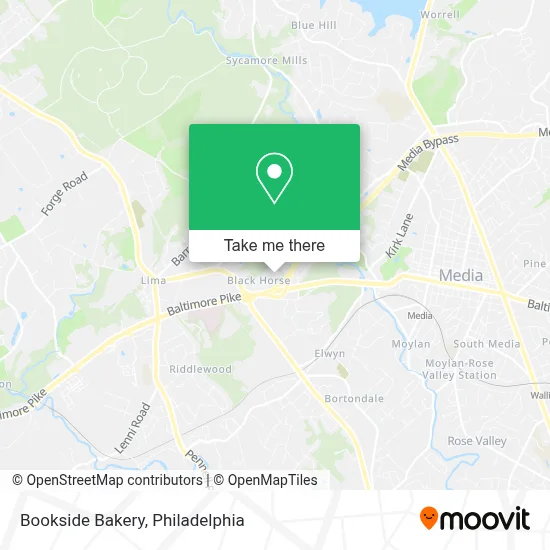 Bookside Bakery map