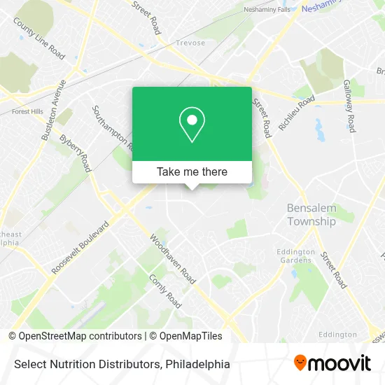 Select Nutrition Distributors map