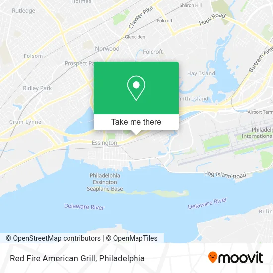 Red Fire American Grill map