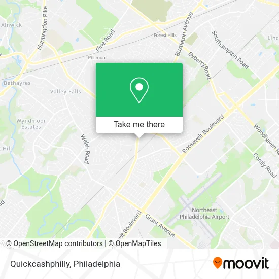 Quickcashphilly map