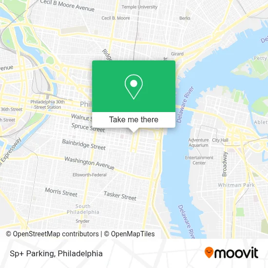 Sp+ Parking map