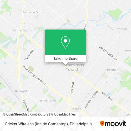 Cricket Wireless (Inside Gamestop) map