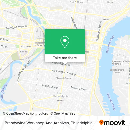 Brandywine Workshop And Archives map