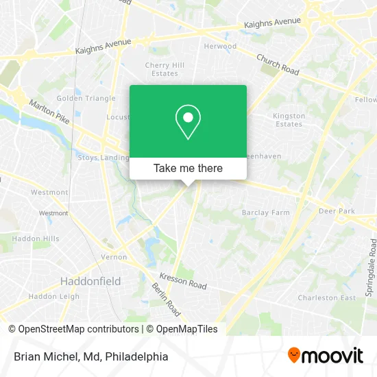 Brian Michel, Md map