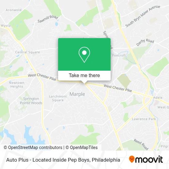 Auto Plus - Located Inside Pep Boys map