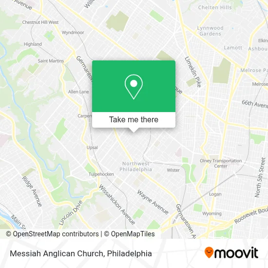 Messiah Anglican Church map