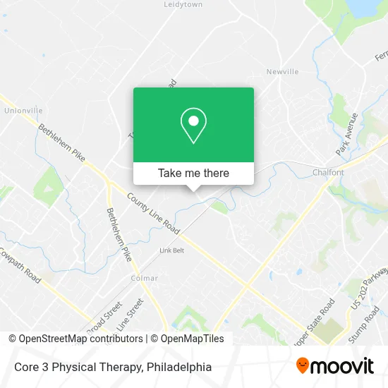 Core 3 Physical Therapy map