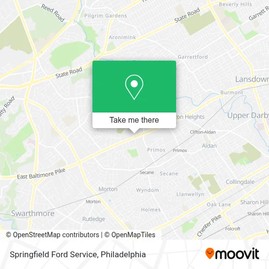 Springfield Ford Service map