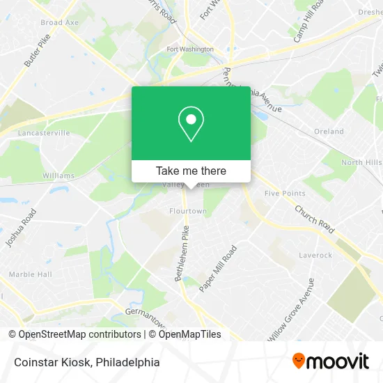 Coinstar Kiosk map