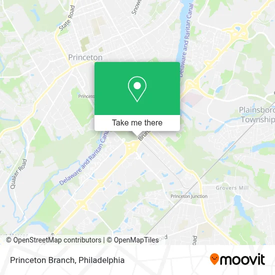 Princeton Branch map
