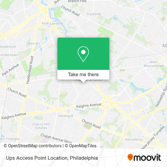 Ups Access Point Location map