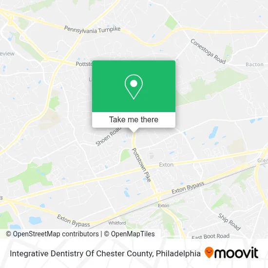 Integrative Dentistry Of Chester County map