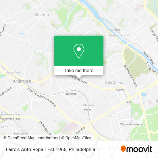 Laird's Auto Repair Est 1966 map