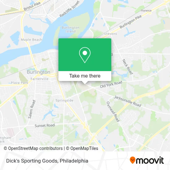 Dick's Sporting Goods map