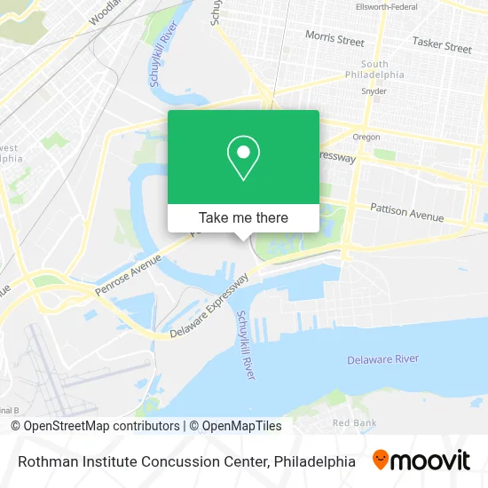 Rothman Institute Concussion Center map
