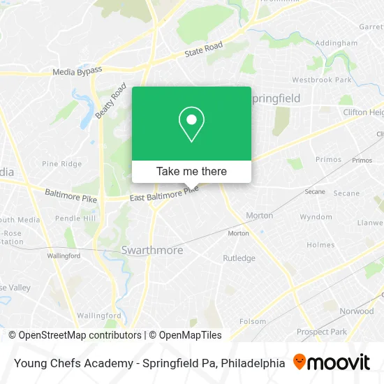 Young Chefs Academy - Springfield Pa map