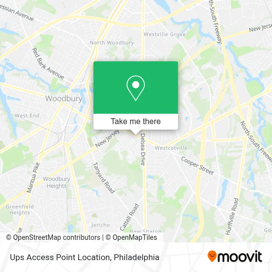 Ups Access Point Location map