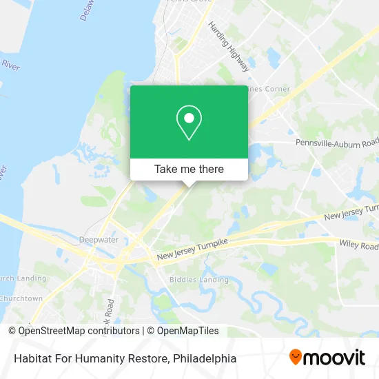 Habitat For Humanity Restore map