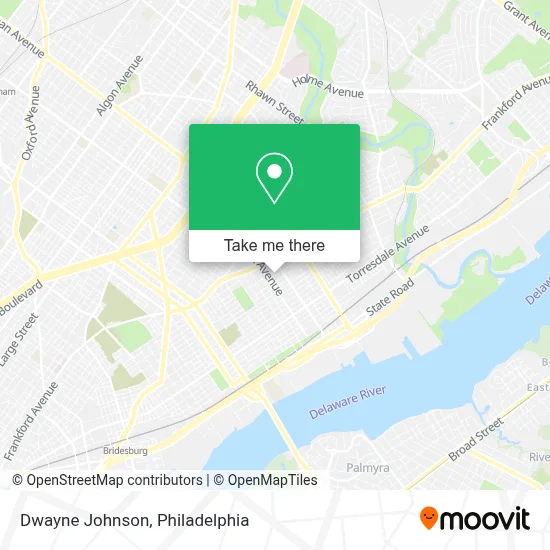 Dwayne Johnson map