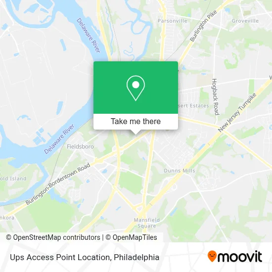 Ups Access Point Location map