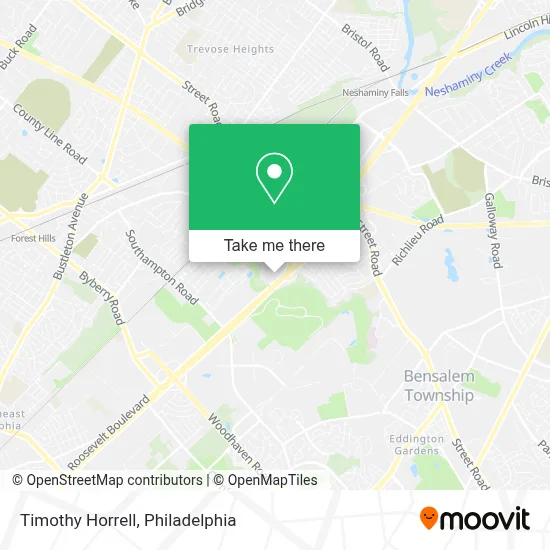 Timothy Horrell map