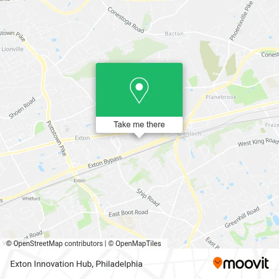 Exton Innovation Hub map