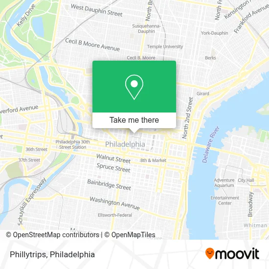 Phillytrips map
