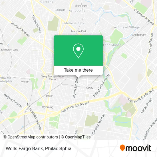 Wells Fargo Bank map