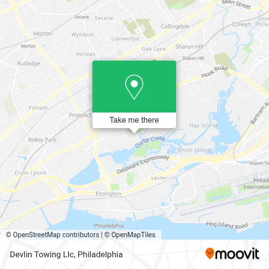 Devlin Towing Llc map