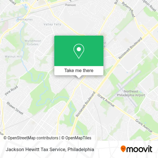 Jackson Hewitt Tax Service map