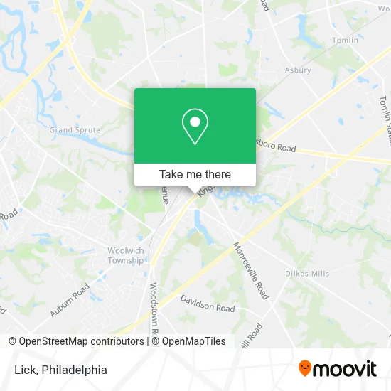 Lick map