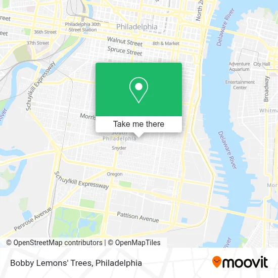 Bobby Lemons' Trees map