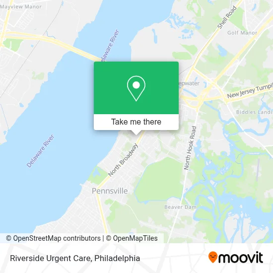 Riverside Urgent Care map