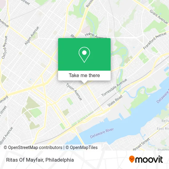 Ritas Of Mayfair map