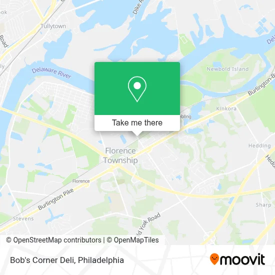 Bob's Corner Deli map