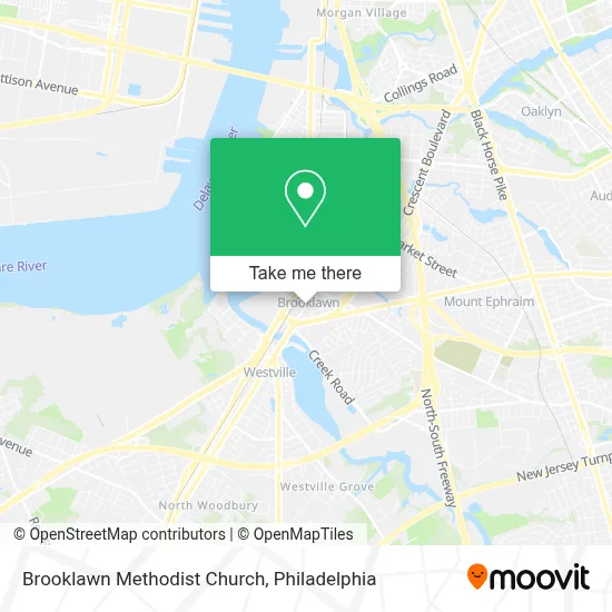 Brooklawn Methodist Church map