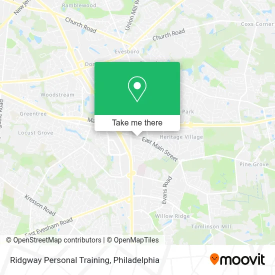 Ridgway Personal Training map