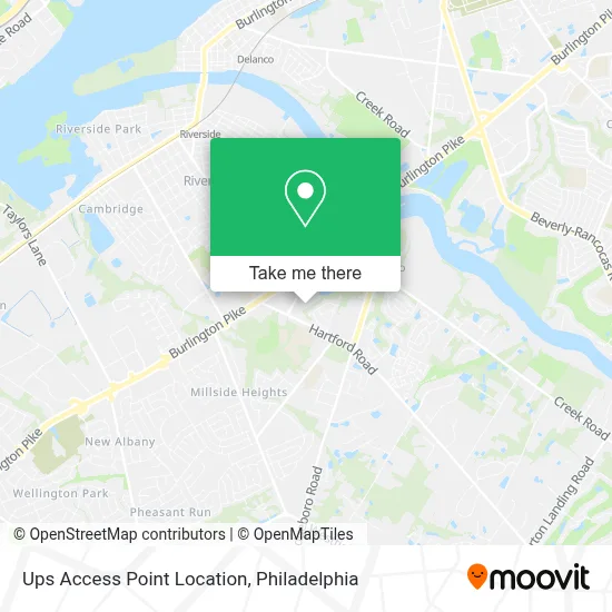 Ups Access Point Location map
