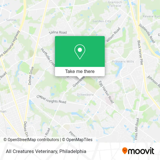 All Creatures Veterinary map