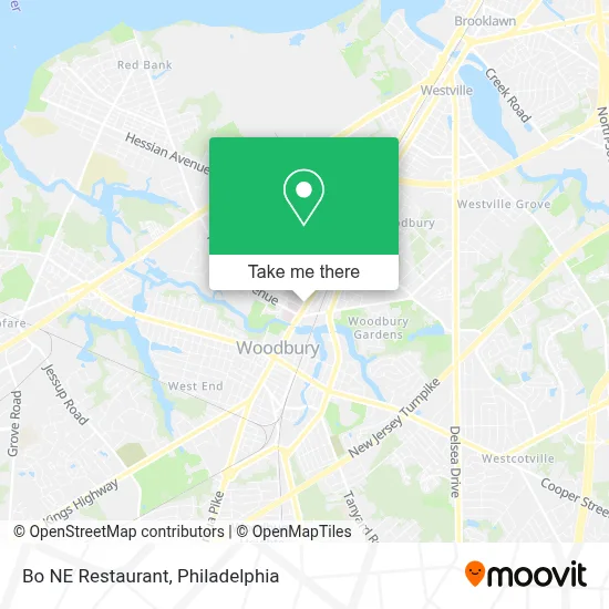 Bo NE Restaurant map