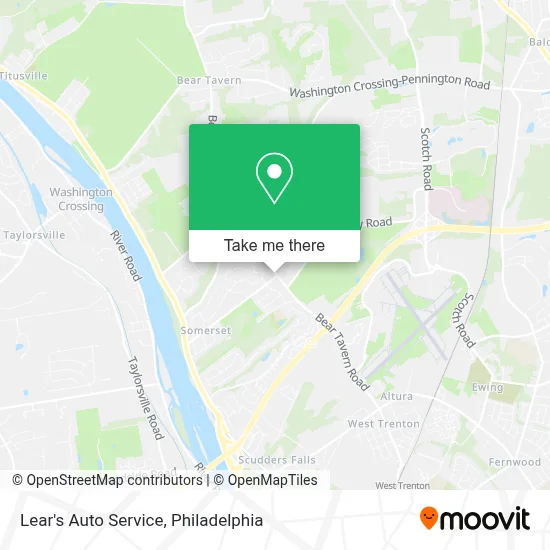 Lear's Auto Service map