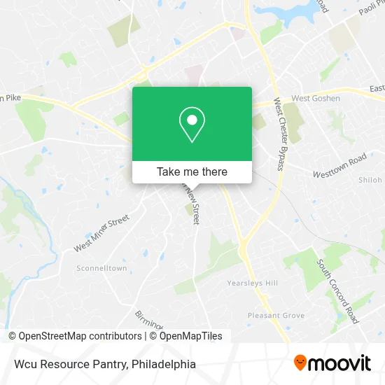 Wcu Resource Pantry map