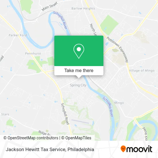 Jackson Hewitt Tax Service map
