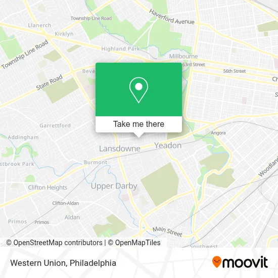 Western Union map