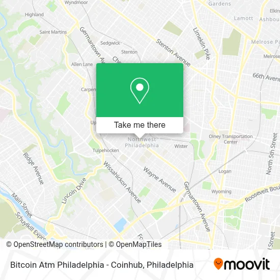 Bitcoin Atm Philadelphia - Coinhub map