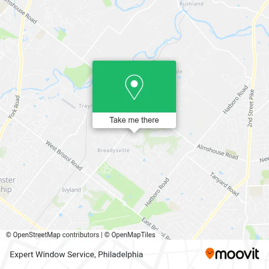 Expert Window Service map