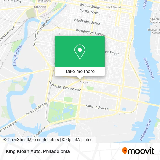 King Klean Auto map