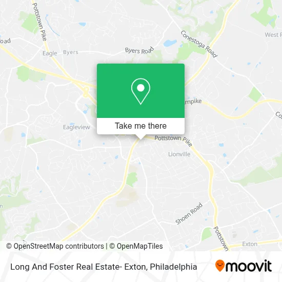 Long And Foster Real Estate- Exton map