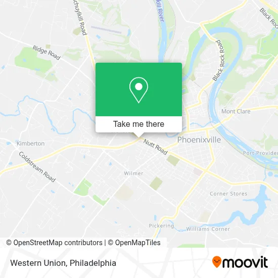 Western Union map