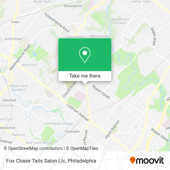 Fox Chase Tails Salon Llc map